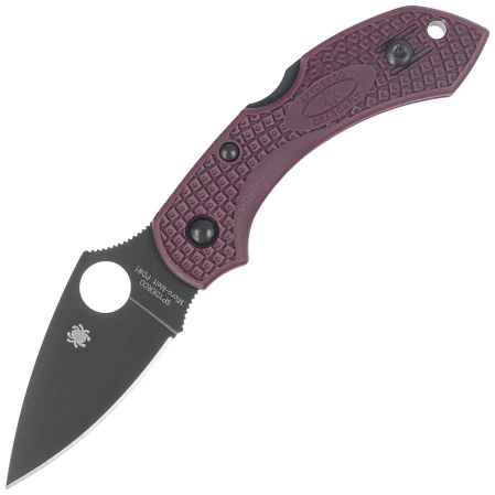 Spyderco DragonFly 2 Sprint Run Burgundy FRN, TiCN Micro-Melt PD#1 by Sal Glesser Knife (C28BGBK2)