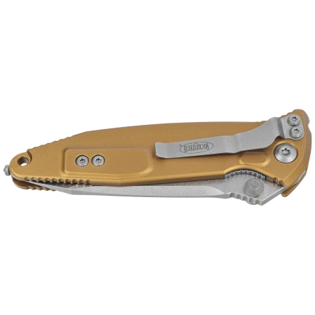 Microtech Socom Elite T/E-M Knife Tan Aluminium, Stonewashed M390MK by Tony Marfione (161-10TA)