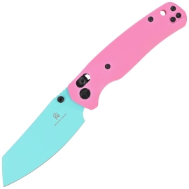 Nóż składany Bestechman Cicada's Wing Pink G10, Blue 10Cr15MoV (BMK06E)