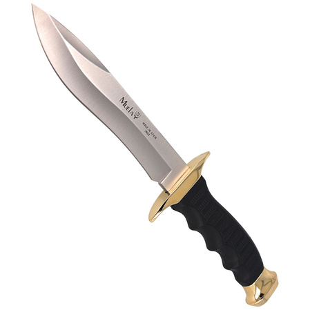 Muela 85-160 Black Rubber Knife, Satin 420H