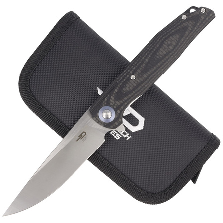 Nóż składany Bestech Ascot Carbon Fiber / Black G10, Satin D2 (BG19A)