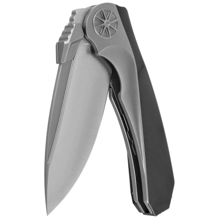 Nóż składany Rike Knife Tissot Black Titanium, Satin M390 (RK-Tissot 1-B)