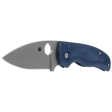 Spyderco Shaman Knife Cobalt Blue G10, Satin CPM SPY27 by Sal Glesser (C229GPCBL)