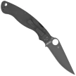 Spyderco Military 2 Black G10, Black DLC CPM S30V Plain by Sal, Eric Glesser Knife (C36GPBK2)