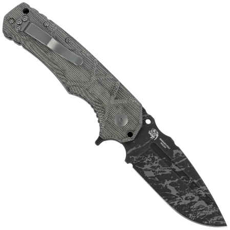 Nóż składany Fox Uro OD Green Canvas Micarta, Acid Washed Niolox by Wander Tactical (FX-557)