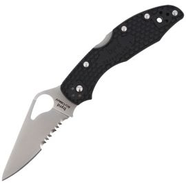 Spyderco Byrd Meadowlark 2 FRN Black, CombinationEdge (BY04PSBK2)