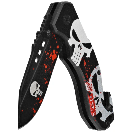 Martinez Albainox Rescue Knife 3D Skull ABS, Skull 3Cr13Mov (18683)