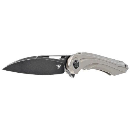 Nóż składany Bestech Wibra Bronze Titanium, Black Stonewashed M390 by Kombou (BT2001E)