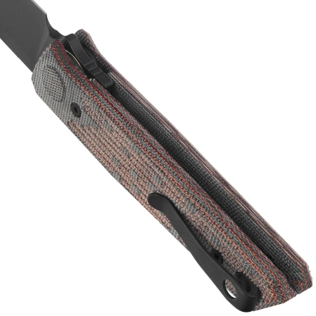 Reate PL-6 Knife Red / Black Micarta, Black PVD Nitro-V (PL-6 RDBKM PVD)