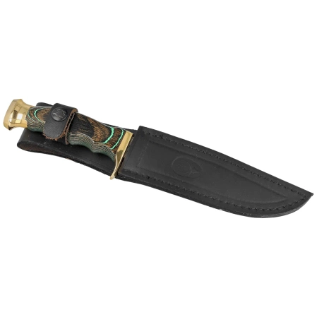 Muela Ranger-14GS Green Pakka Wood, Satin X50CrMoV15 knife