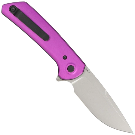 Nóż składany Reate PL-XF-A-5 Purple Aluminium, Stonewashed Nitro-V