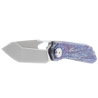 Nóż składany Remette RT-Peregrine Falcon Thunder Lightning Titanium, Hand Fine Grinding Pearlescent M390 (RTT1-TX)