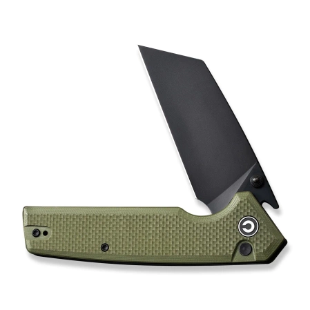 Civivi Knife Amirite OD Green Coarse G10, Black Nitro-V (C23028-3)