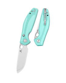 Nóż składany Bestechman Angry Owl Aqua G10, Satin/Stonewashed D2 by Keanu Alfaro (BMK12B-1)