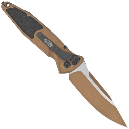 Microtech Socom Elite Auto S/E Knife Cerakote Burnt Bronze Aluminum, Cerakote Burnt Bronze M390 by Tony Marfione (160A-1UB-C19Z4)
