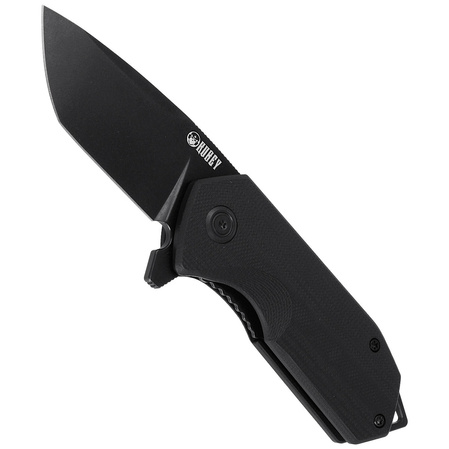 Kubey Campe KU203J Knife Black G10, Dark Stonewashed D2
