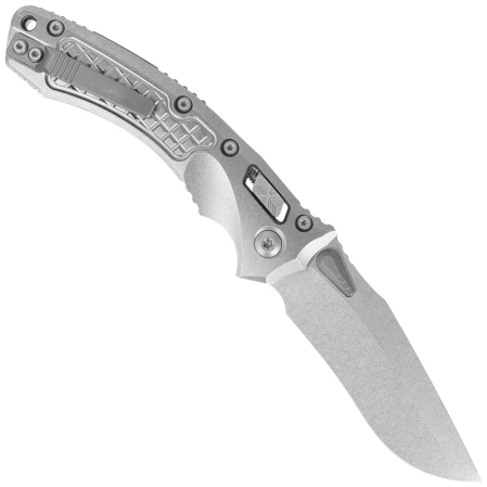 Nóż składany Microtech Marfione Select Amphibian Ram-Lok S/E Stonewashed Frag Pattern Titanium, Stonewashed M390MK by Tony Marfione (137RL-10FRMS1)