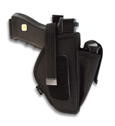 Barbaric AUTO 2"- 4" Holster Beretta, Walther, HK, Glock Padded Snap Closure Black Nylon (22104)