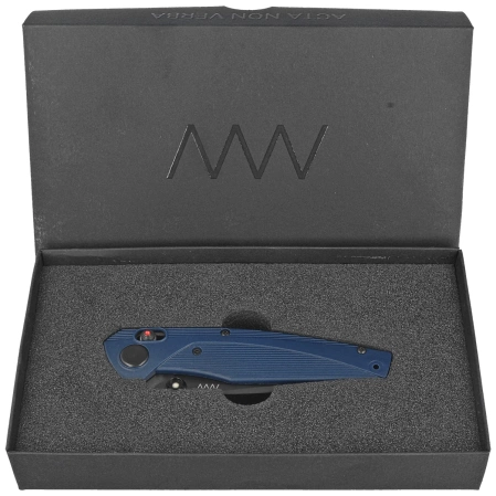 ANV A100 BB Knife Blue GRN, Black DLC Sleipner (ANVA100-020)