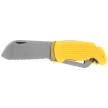 MAC Coltellerie Boat 2 Sailing Knife Yellow PP/TPE,  Satin W 1.4034 (MC BOT2.Y)