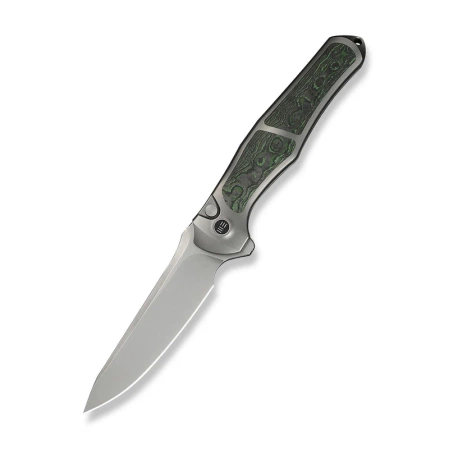 WeKnife 702XI LE No 145/150 Gray Titanium/Jungle Wear Fat Carbon, Stonewashed M390 (WE07B-4)