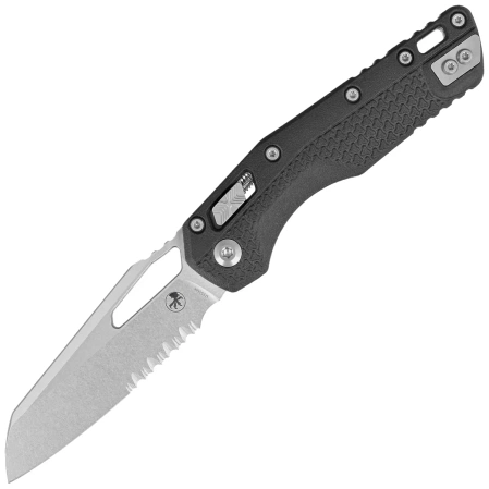 Microtech MSI S/E Ram-Lok Black Tri-Grip Polymer, Stonewashed P/S M390MK by Tony Marfione (210T-11PMBK)