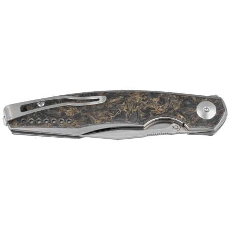 Nóż składany Viper Belone Titanium/Dark Matter Gold Fat Carbon, Satin M390 by Jesper Voxnæs (V5970TIFCG)