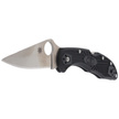 Spyderco Delica 4 FRN Black Flat Ground PlainEdge Knife (C11FPBK)