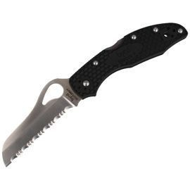 Spyderco Byrd Meadowlark 2 Rescue FRN Black, SpyderEdge (BY19SBK2)