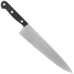 Nóż kuchenny MAM Cooks Chef 250 Black Polymer, Polished X50CrMoV15 (540)