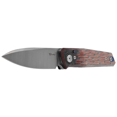 Nóż składany Reate PL-6 Red / Black Micarta, Satin Nitro-V (PL-6 RDBKM SAT)