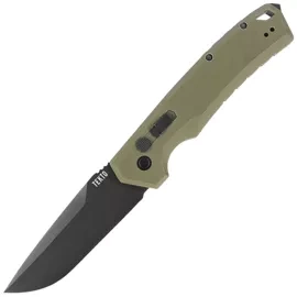 Tekto A3 Delta D/P Automatic Knife OD Green G10, Black D2