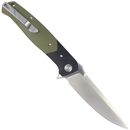 Bestech Knife Swordfish Black / Green G10, Satin D2 (BG03A)