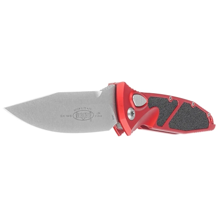 Microtech Socom Elite Auto S/E Automatic Knife Red Aluminum, Stonewashed M390 by Tony Marfione (160A-10RD)