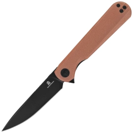 Nóż składany Bestechman Flick Brown G10, Black PVD D2 by Ostap Hel (BMK13G)