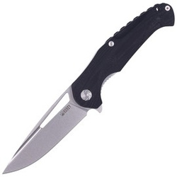 Nóż składany Kubey Dugu Black G10, Stonewashed D2 (KU210C)