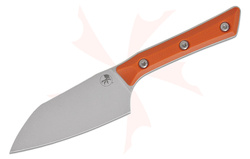 Microtech Santoku Knife 4.2" Ember G10, Stonewashed M390MK (3300-10EM)