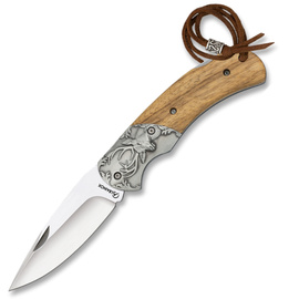 Martinez Albainox Wild Deer Knife Zebra Wood, Satin 3Cr13Mov (18977)