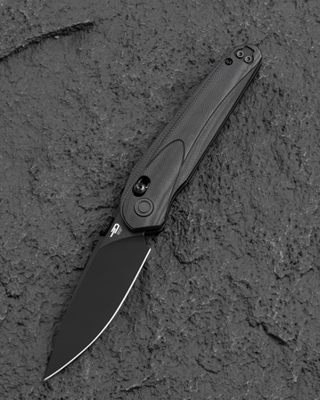Bestech Mothus Knife Black G10, Black PVD 14C28N by Kombou (BG67G)