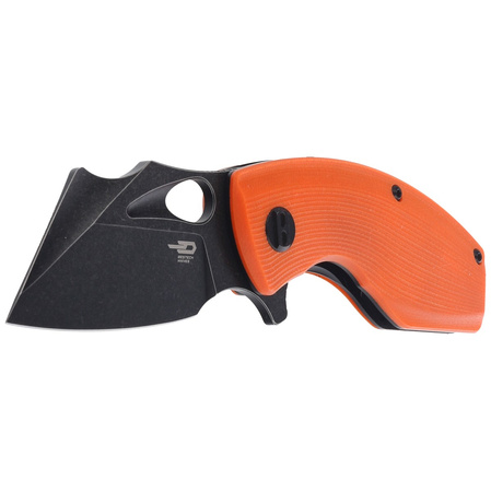 Bestech Lizard Orange G10, Black Stonewashed D2 Knife (BG39D)