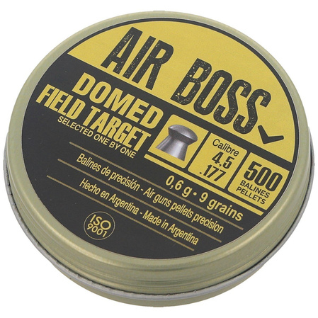 Apolo Air Boss Domed Field Target AirGun Pellets .177/4.5 mm, 500 pcs 0.60g/9.0gr (30202)