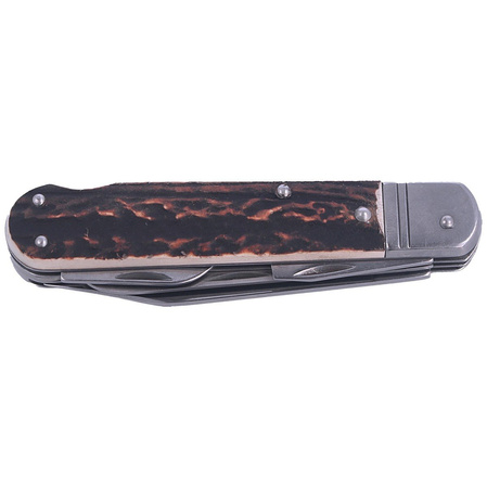 Mikov Fixir Hunting Folding Knife, Imit. Dear Stag (232-XH-4 KP)