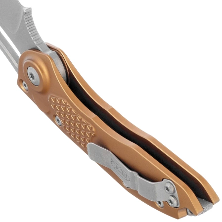 Microtech Stitch-A S/E Automatic Knives Tan Aluminum, Apocalyptic M390 by Borka Blades and Tony Marfione (169-10APTA)