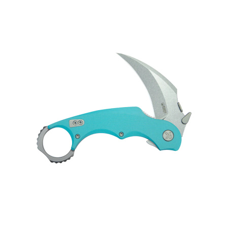 Nóż składany Kubey Rogue Pikal Light Blue G10, Stonewashed 14C28N by MUZI Design (KU298C)
