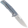 Nóż składany LionSteel Q4ttro Blue Titanium / Fat Carbon, Satin MagnaCut by Molletta (Q4 BL)