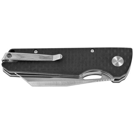 Nóż składany Bestechman Guardian Black G10 w/ Carbon Fiber Pattern, Satin D2 (BMK11B)