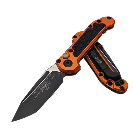 Microtech LUDT Gen III T/E Automatic Knife Orange Aluminum, Black M390MK by Tony Marfione (1136-1OR)