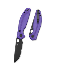 Nóż składany Bestechman Angry Owl Purple G10, Black PVD D2 by Keanu Alfaro (BMK12E-2)