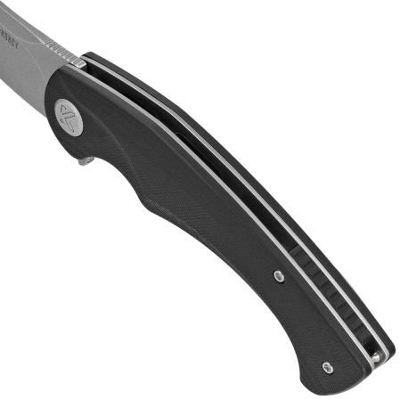 Kubey Scimitar KU173K Knife Black G10, Bead Blasted 14C28N