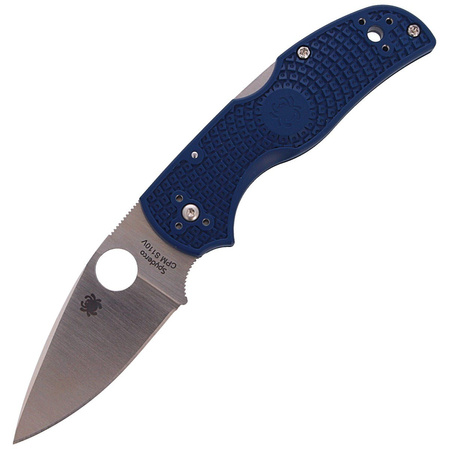 Spyderco Native 5 Dark Blue FRN Knife, Satin CPM S110V by Sal Glesser (C41PDBL5)